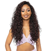 Janet Collection Remy illusion Human Hair Blend Half Wig - WACO